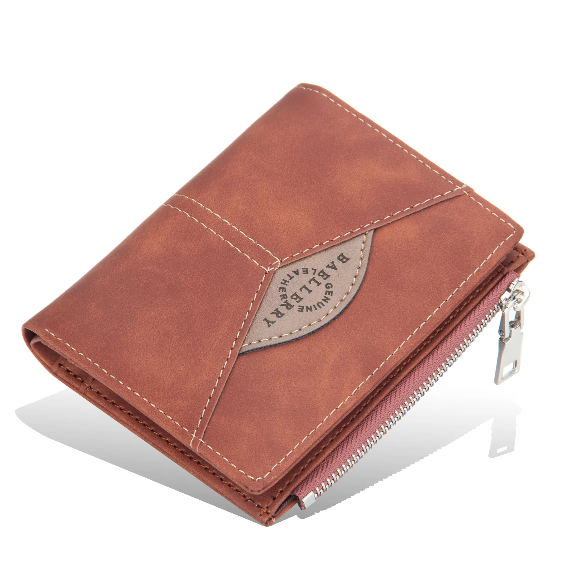 Baellerry Latest Leather Purse Billeteras Fashionable Man Money Card Organizer Wallet Design Case