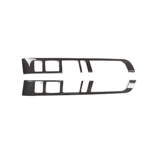 Alta calidad con precio de fábrica, accesorios interiores de coche de fibra de carbono, embellecedores de marco de botón de cambio de marchas para Porsche <span class=keywords><strong>Macan</strong></span> 2014-2020 - Product Image 2