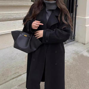 Cappotto Invernale da <span class=keywords><strong>Donna</strong></span> Personalizzabile, Marrone, Doppiopetto, Lunghezza Media, in Poliestere, Stile Formale - Product Image 4