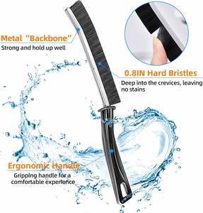 Wholesale Household Cleaning Appliances Cleaning Brush Kitchen Window Door Track Groove <b>Gap</b> Cleaning Brush - Product Image 4