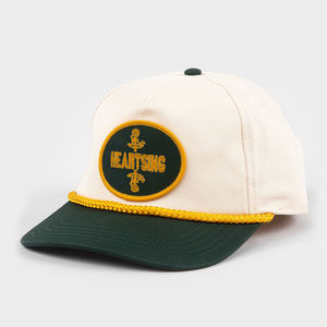Gorras Deportivas <span class=keywords><strong>de</strong></span> Golf <span class=keywords><strong>de</strong></span> Dos Tonos, Estilo Vintage, con Parche Tejido, 5 Paneles, 100% Algodón, Gorra <span class=keywords><strong>de</strong></span> Béisbol con Cuerda - Product Image 1