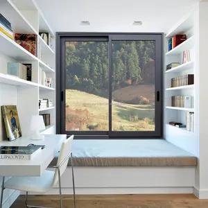 Sıcak satış beyaz pencere tasarımı çift camlı UPVC sürgülü pencereler kapılar ev için uygun