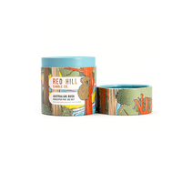 Boîte-cadeau cylindrique personnalisée pour bougie parfumée, emballage écologique en tube rond pour bougies