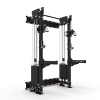 POWERMAN FITNESS Cage de musculation intégrée commerciale, utilisation à domicile, machine Smith multifonctionnelle, cadre de gantry, banc d'entraînement OEM