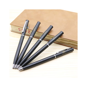 カスタムスリムホテルツイストボールペンプロモーションスポーツロゴペン1.0mm書き込み幅黒プラスチック格安ギフト - Product Image 1