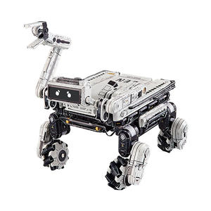 <span class=keywords><strong>Mos</strong></span> स्मार्ट स्टील 3 डी रोबोट कुत्ते 1:5 पैमाने संगीत डिय टॉय एब्स प्लास्टिक चार-पहिया मेकानम पहिया प्रकाश घूम पृथ्वी विधानसभा - Product Image 1