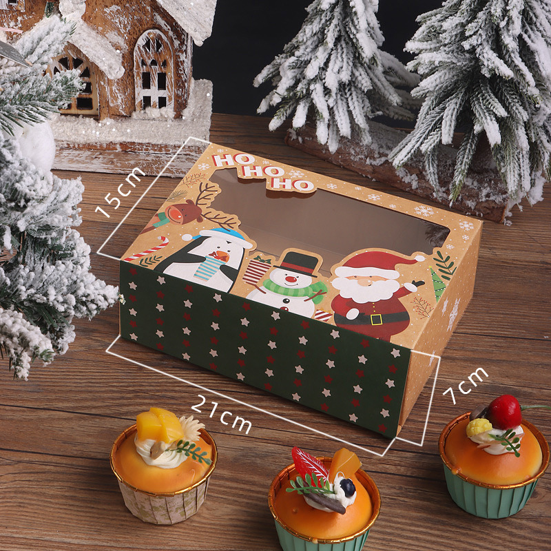 Kraft paper santa claus snowman