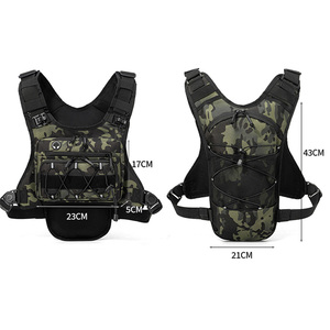 Sac de poitrine pour course à pied, gilet d'hydratation pour cyclisme, randonnée, course à vélo, marathon, sac de sport tactique pour hommes et femmes, sac à dos de camping - Product Image 6