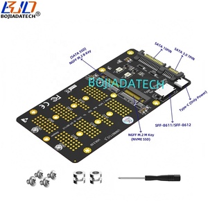 Oculink SFF-8611 SFF-8612インターフェースNGFF <span class=keywords><strong>M</strong></span>.<span class=keywords><strong>2</strong></span>キー-<span class=keywords><strong>M</strong></span> NVME SATAキー-B 2280 SSDコンバーターアダプターカード在庫あり - Product Image 1