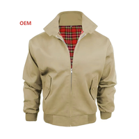 Nouveau blouson d'aviateur britannique d'automne OEM pour hommes style rétro classique grande taille coupe ample col montant fermeture à glissière vintage