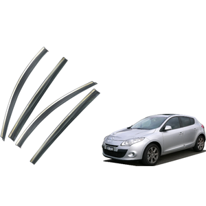 Injection Window Visors Rain Guards for Renault Megane 3 | Side Window Deflectors Custom Fit Auto Accessories - Product Image 1