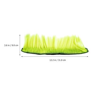 Casque de moto de haute qualité avec perruque Mohawk synthétique, perruque de cosplay vert clair, cheveux de casque Mohawk (casque non inclus) - Product Image 4