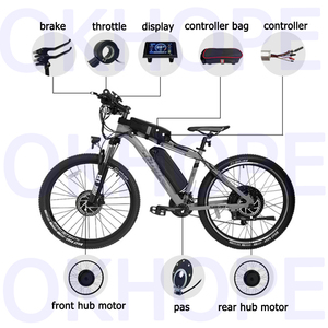 <span class=keywords><strong>Kit</strong></span> de conversion de pédale d'assistance de moteur de <span class=keywords><strong>roue</strong></span> <span class=keywords><strong>avant</strong></span> 1000W pour VTT Ebike 36 48V M5 S866 UKC1 affichage pour <span class=keywords><strong>Kit</strong></span> de vélo électrique - Product Image 3