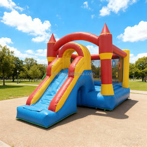 Populaire Offre Spéciale gonflable videur <span class=keywords><strong>Avec</strong></span> toboggan combo château pour les enfants - Product Image 1