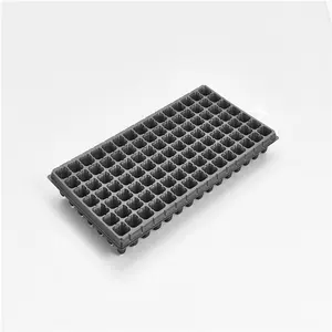 Bandeja de Propagación de Semillas con 105 Orificios, Bandeja de Plástico de Poliestireno con Líneas Guía para Protección de Raíces y Canaletas para Equilibrio de Agua - Product Image 1