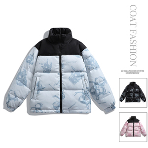 Anszktn thời trang phổ biến vài quái vật thời trang ra khỏi đường phố người đàn ông xuống áo khoác - Product Image 4