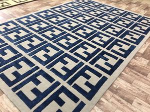 Alfombra Moderna de Diseño Geométrico, Alfombra de Lana Hecha a Mano para Sala de Estar u Hotel - Product Image 5
