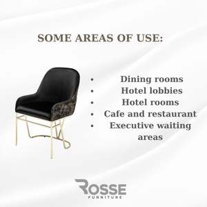 Silla de Comedor Moderna Bugatti, Tapizada en Terciopelo, Patas de Metal, Muebles Contemporáneos para el Hogar, Turquía - Product Image 4