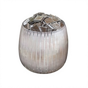 Bol à chocolats en aluminium au design simple, qualité supérieure, forme ronde, pour bonbons et fruits, pour fournisseur en gros - Product Image 1