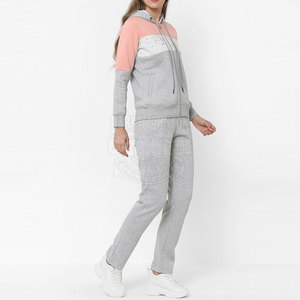Women's Custom Logo Heavyweight Cotton Fleece Hoodie and Trouser <b>Tracksuit</b> Set Breathable Jogging Wear Lightweight Women's Track - Product Image 2