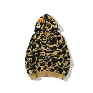 Sudadera con Capucha Bapees Shark 2026 para Hombre, con Logotipo Personalizado, Cierre Completo, Camuflaje, Algodón, Sudadera con Capucha Bapees para Hombre, Alta Calidad - Product Image 6