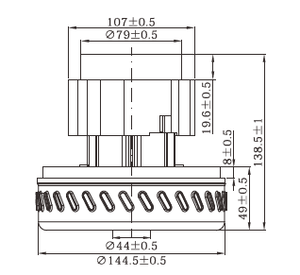 <span class=keywords><strong>Moteur</strong></span> électrique à <span class=keywords><strong>induction</strong></span> AC triphasé/monophasé 6HP <span class=keywords><strong>pour</strong></span> lave-linge/aspirateur - Product Image 3