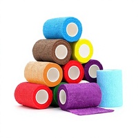 Bandages de sport de boxe en non-tissé élastique auto-adhésif camouflage, protection des doigts et des poignets, avec logo OEM, faible MOQ, vente en gros