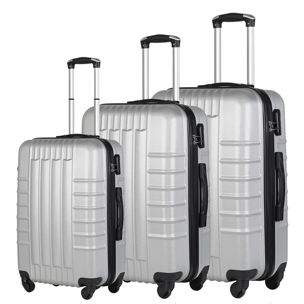 Wholesale High Quality Abs Trolley Case Luggage Set Roller Suitcase Custom Hard Spinner Luggage