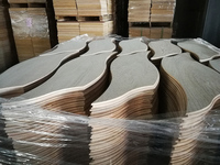 En Forme De ventilateur en Forme De Feuille De Plancher En Bois/Conception Incurvée Plancher En Bois/Panneau De Décoration Murale
