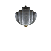 Lustre moderne de forme ronde en métal à mailles simples, design créatif et personnalité, pour bar, café, hôtel, restaurant, salon