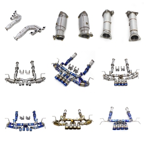 Système d'échappement OBM Titanium Catback High Flow Downpipe pour <span class=keywords><strong>Chevrolet</strong></span> CORVETTE C8 Z06 2019-2023, silencieux Valvetronic - Product Image 1