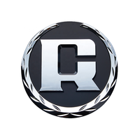 Badge de style classique en chrome 3D en gros, logo de luxe, imperméable, auto-adhésif, couleur personnalisée, pour voiture, bagages, capot avant, ABS personnalisé