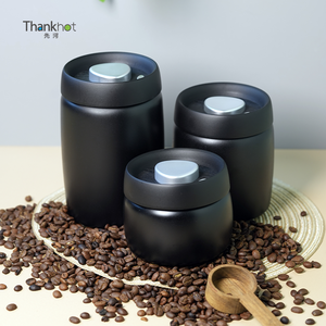 Récipient alimentaire sous vide Réduit l'air Empêche l'oxydation Qualité alimentaire 304SS Impression Forme cylindrique Design moderne Feuilles de thé Grains de café - Product Image 3