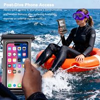 Funda ShellBox 100FT/30M con Diseño de Animales, Funda Impermeable para Teléfono con Cordón para Buceo, Funda Subacuática con Pantalla Táctil Completa