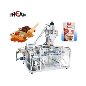 High speed automatic zipper bag spices moringa masala protein powder packing machine