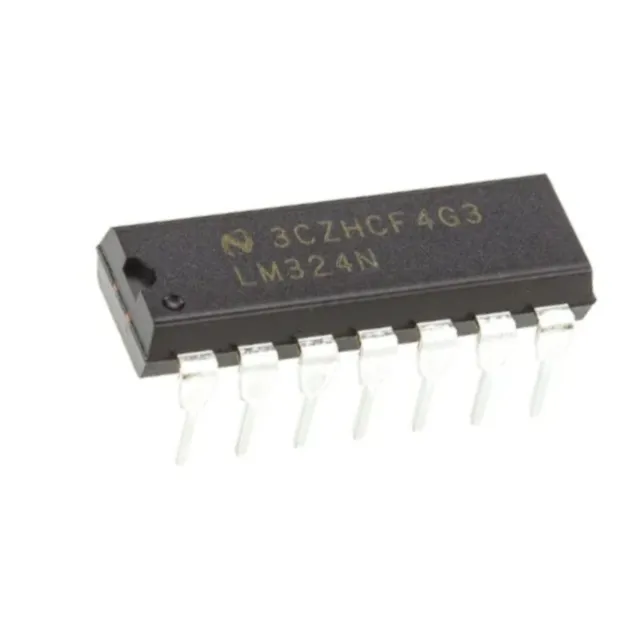 Amplificador duplo lm324 lm324dr, operação com quatro canais, chip ic lm324n lm324a lm324ad