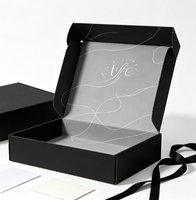 Boîtes d'expédition en carton ondulé kraft rose personnalisées avec logo, en matériaux recyclés, pour l'emballage et l'expédition de vêtements, pliables et recyclables