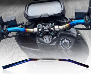 Guidon universel de 28 mm à diamètre variable, épaissi, en acier inoxydable massif pour <span class=keywords><strong>moto</strong></span> et véhicule électrique - Product Image 1