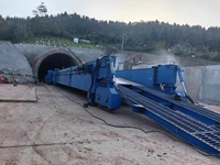 Chariot à chevalet à arc inversé pour machines de construction de tunnels