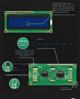 شاشة LCD1602 1602 16x2 مع وحدة IIC/I2C