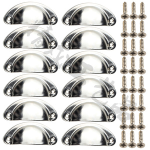 Furniture Handle Drawer Pulls 82mm Oval Traditional Style Durable Iron Cabinet Hardware - Product Image 3