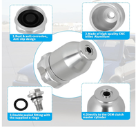 Kit de Réservoir de Pompe d'Embrayage CNC Modifié - Réservoir de Liquide d'Embrayage de Remplacement pour Honda Civic EG EK DC Si CRX Acura 94-01