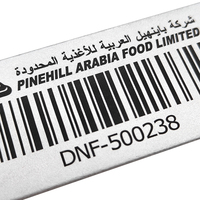 Etiquetas de Código QR Personalizadas, Resistentes al Fuego, Duraderas, para Almacenes Industriales, Equipos Logísticos, Etiquetas de Identificación de Activos de Aluminio Metálico Mini con Código de Barras