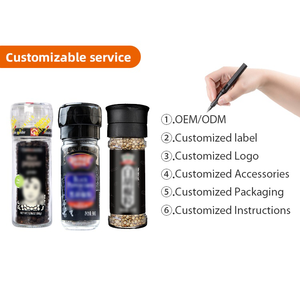 High Quality on Demand Salt &amp; Pepper Grinder 100g Spice and Nut Grinder Glass Jar, Disposable <strong>MILLS</strong> Manual Pepper <strong>Mill</strong> Party - Product Image 3