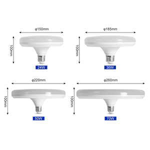Chất lượng cao nhà kho cửa hàng UFO hình dạng PP sắt nhôm 24W 36W 50W 70W E27 DOB ánh sáng dẫn bóng đèn - Product Image 2