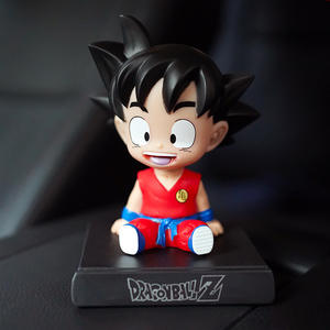 67 diseños al por mayor Dragoned <span class=keywords><strong>Ball</strong></span> Goku sacudiendo la cabeza Anime coche ornamento decoración Anime figura - Product Image 2