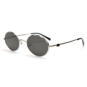 OEM/ODM 2460 Nouveaux lunettes de soleil ovales à monture large 100% métal UV400, tendance unisexe, forme concave, style urbain, luxe - Product Image 4
