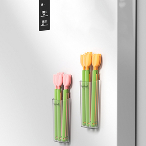 Clip de scellage magnétique en forme de tulipe pour usage domestique, idéal pour les sacs alimentaires en plastique, anti-humidité, pour la conservation des aliments frais, clip de scellage pour collations et lait. - Product Image 3