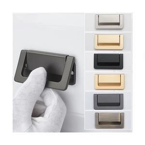 Kenop Lemari Laci Modern Warna Emas untuk Dapur & Kamar Tidur, Gagang Pintu Lemari, Penggunaan Kantor - Product Image 1