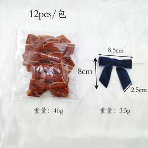 Lazo de Terciopelo Personalizado al por Mayor con Cierre de Alambre <span class=keywords><strong>para</strong></span> Decoración de Árboles de Navidad, Botellas, Cestas, Envoltura de Regalos y Embalaje - Product Image 5